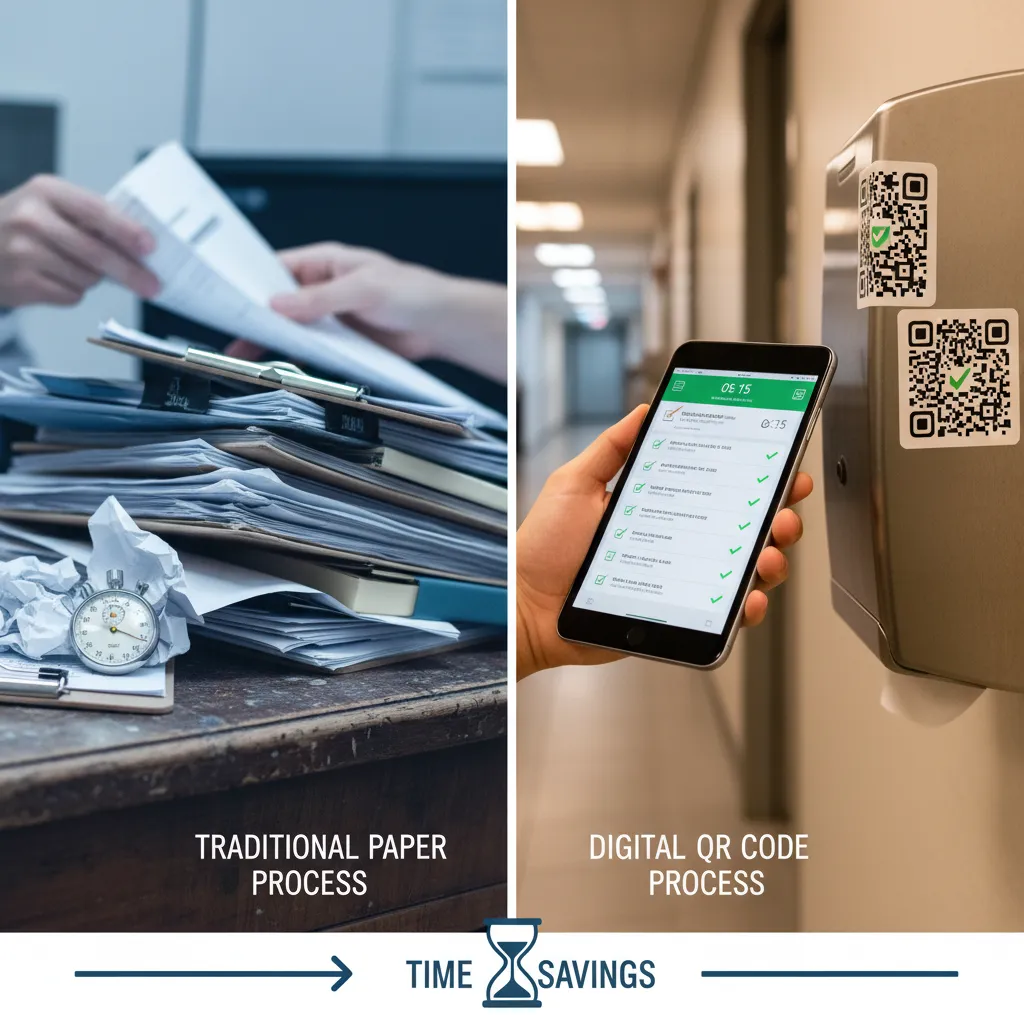 Infografik: QR-Codes in der Gebäudereinigung: Digitale Dokumentation und Qualitätskontrolle